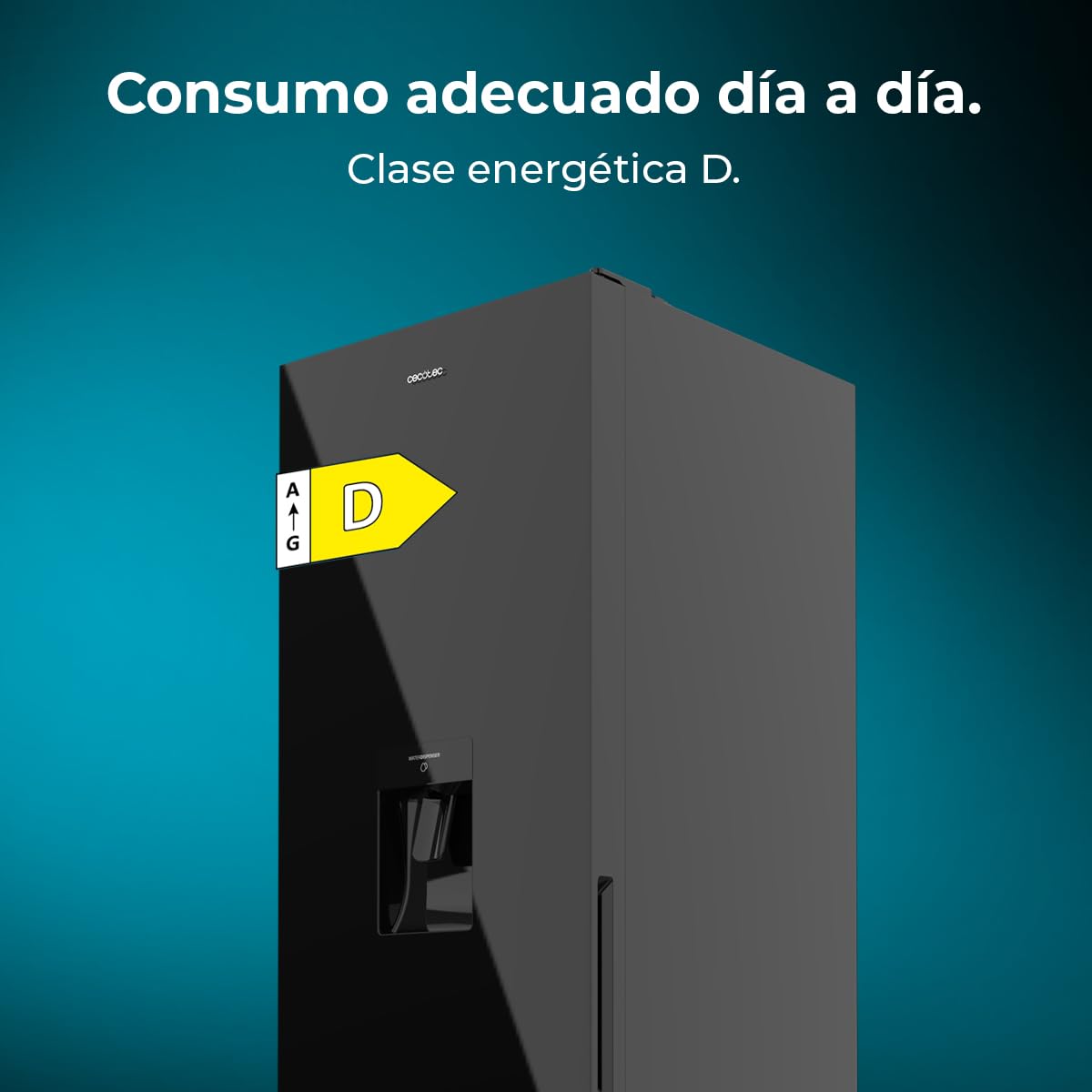 Frigorífico Combi Black Glass