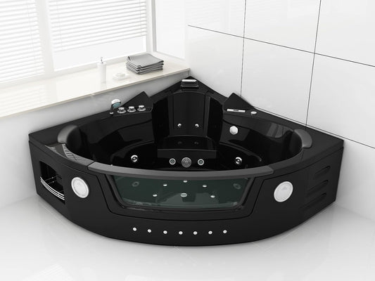 Bañera Negra Whirlpool Milano