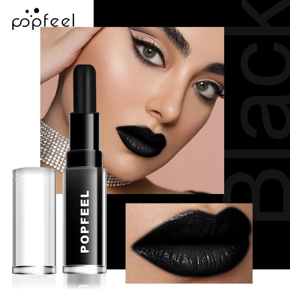 Labial líquido negro mate