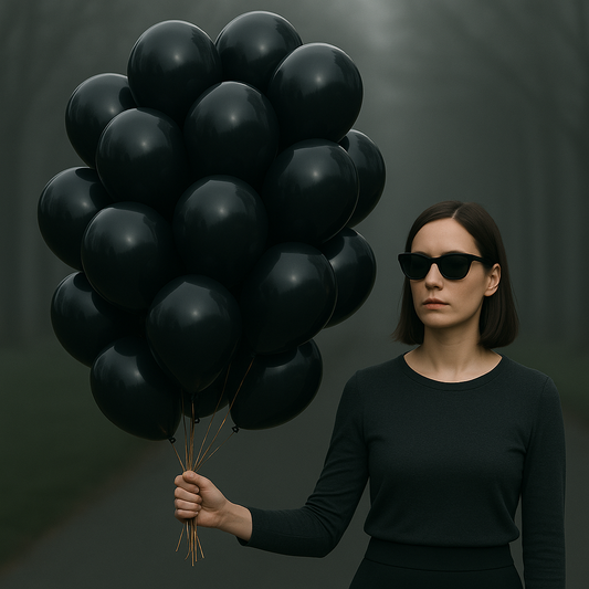 Globos de látex negro