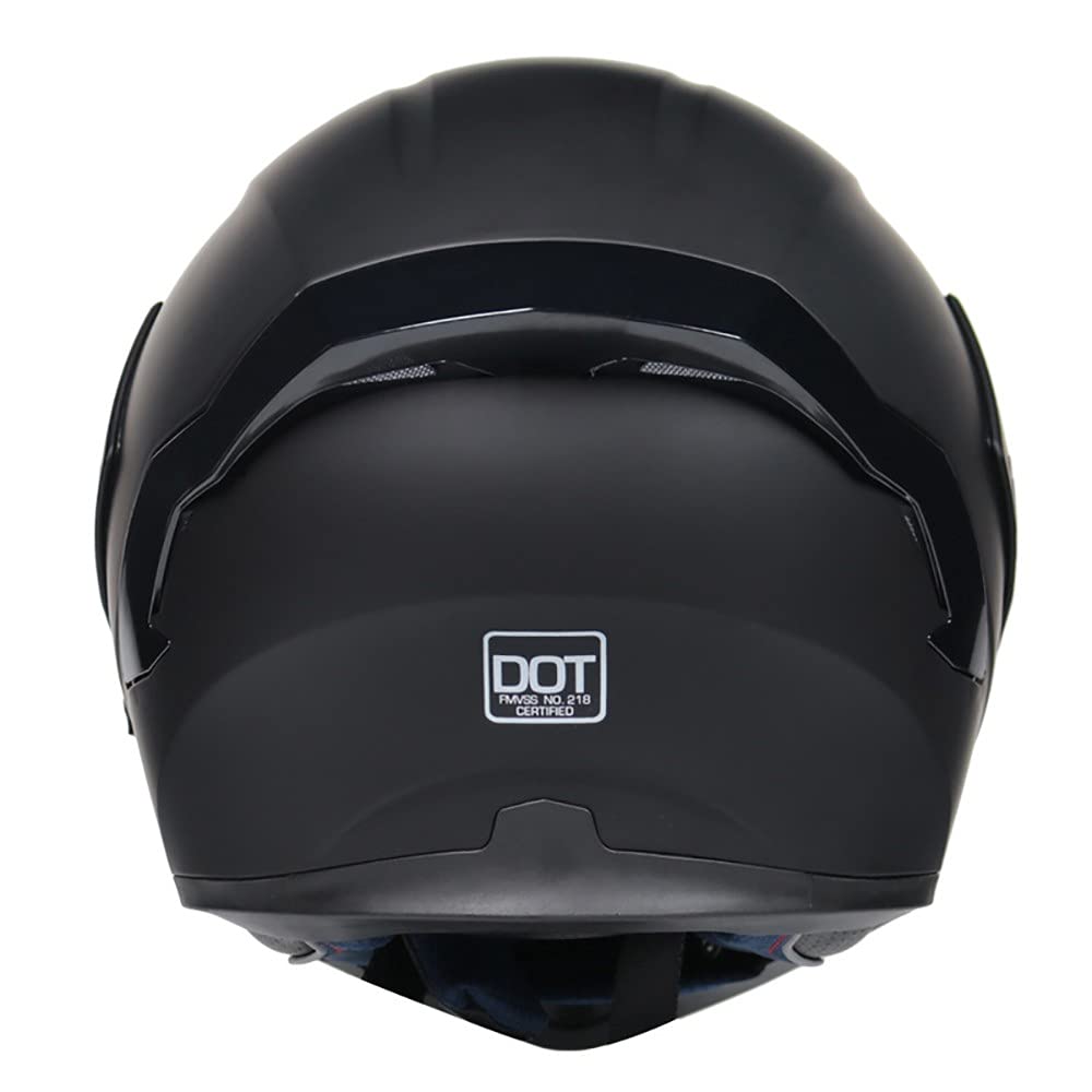 Casco De Moto Modular Negro Mate