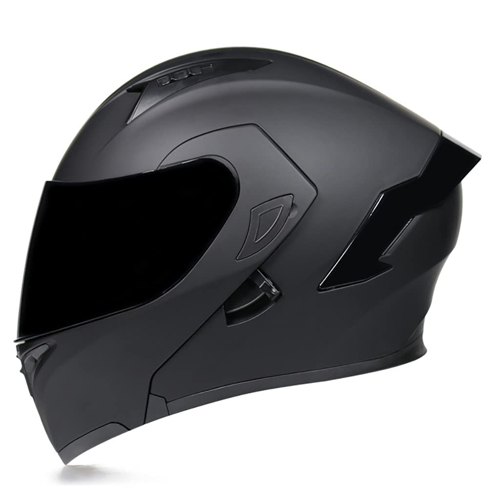 Casco De Moto Modular Negro Mate