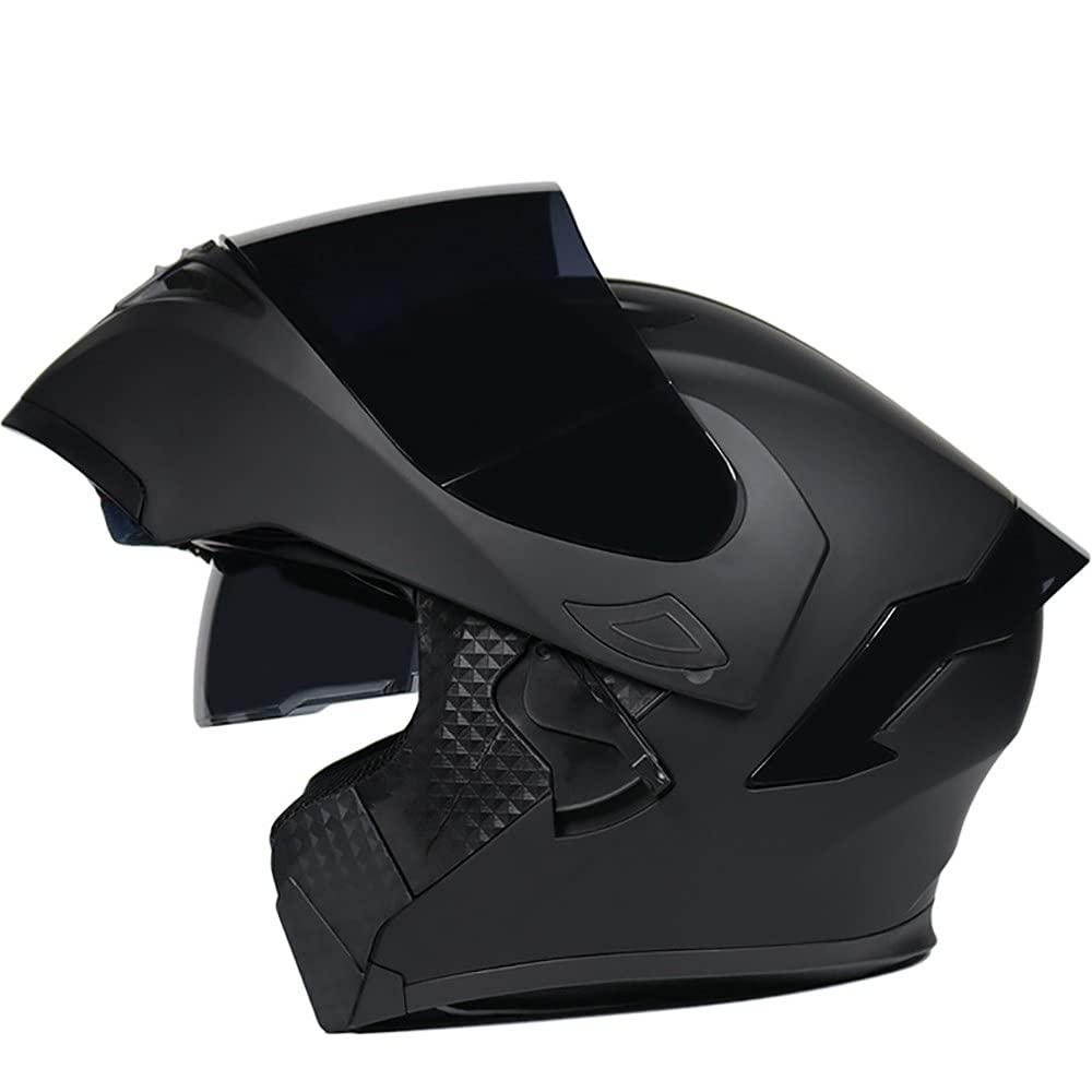 Casco De Moto Modular Negro Mate