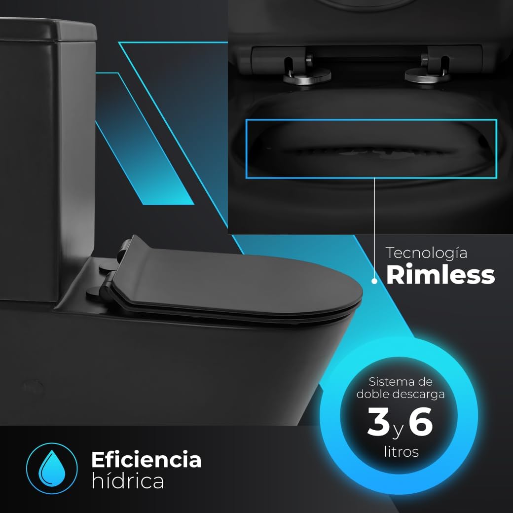 Inodoro Negro Novo Bath