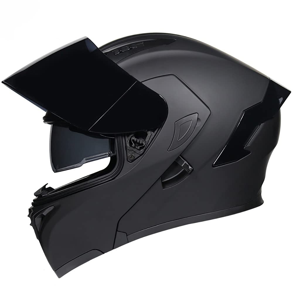Casco De Moto Modular Negro Mate