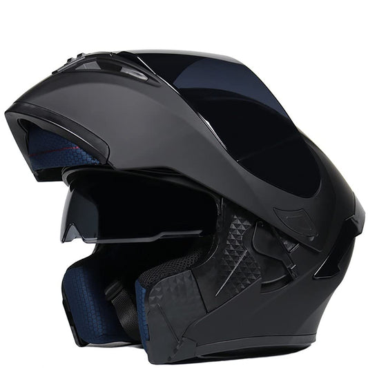 Casco De Moto Modular Negro Mate