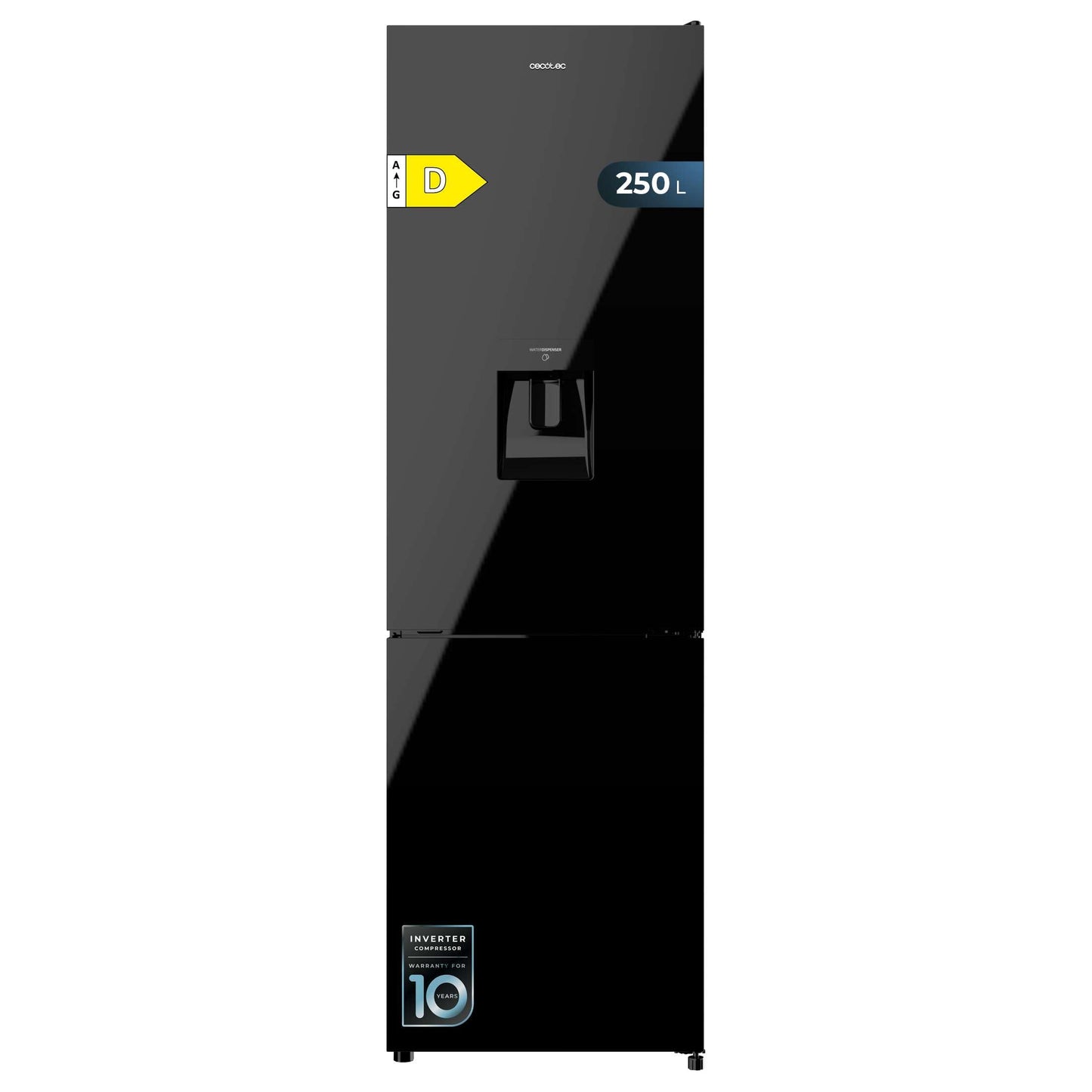 Frigorífico Combi Black Glass