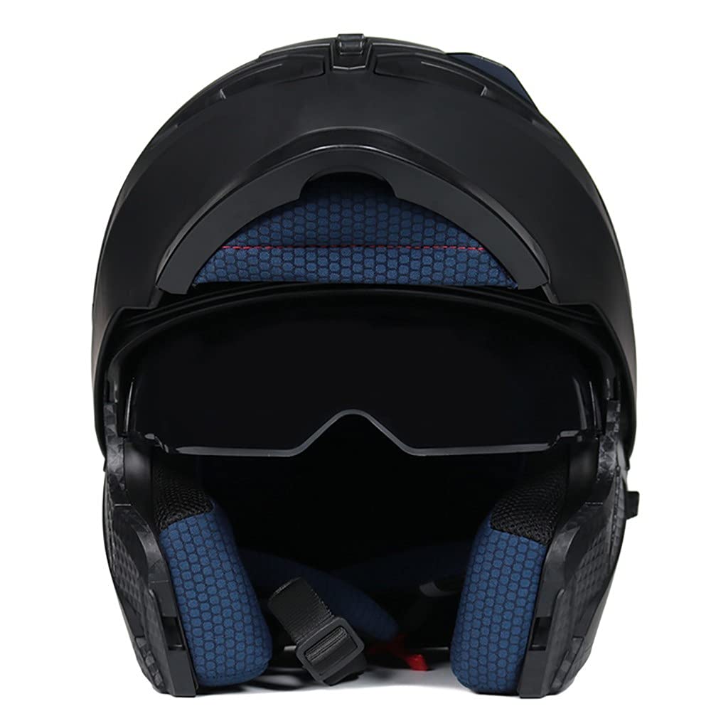 Casco De Moto Modular Negro Mate