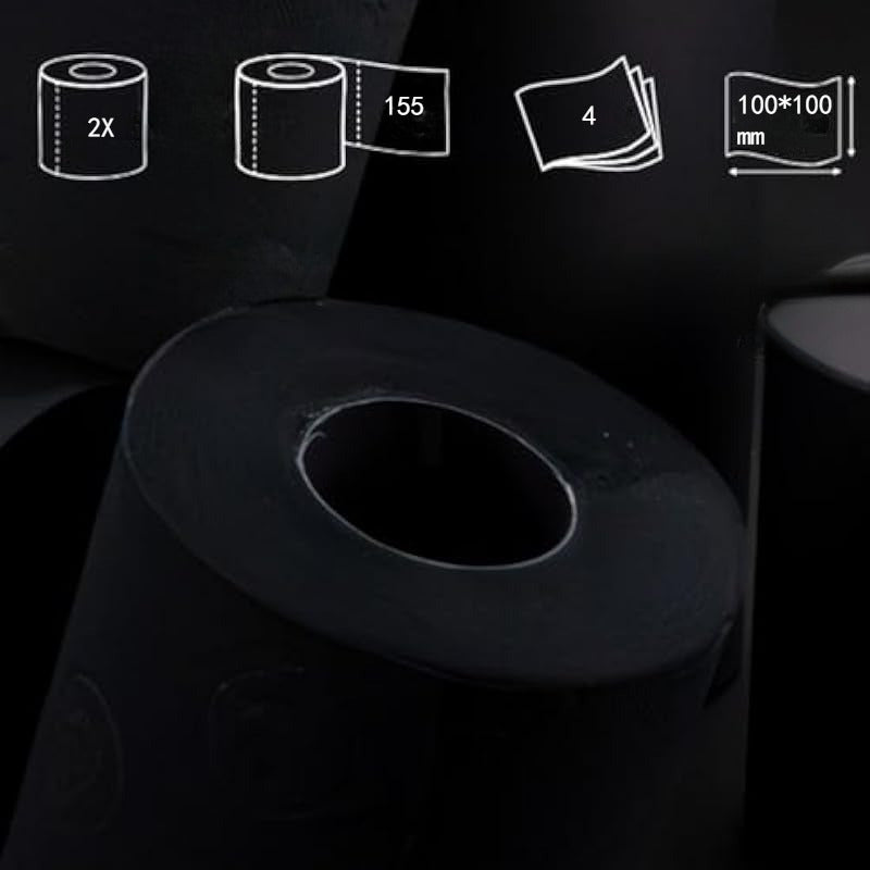 Papel higiénico negro