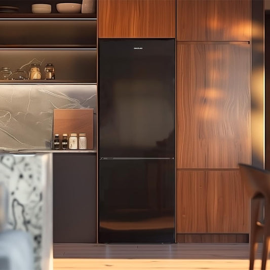 Frigorífico Combi Black Glass