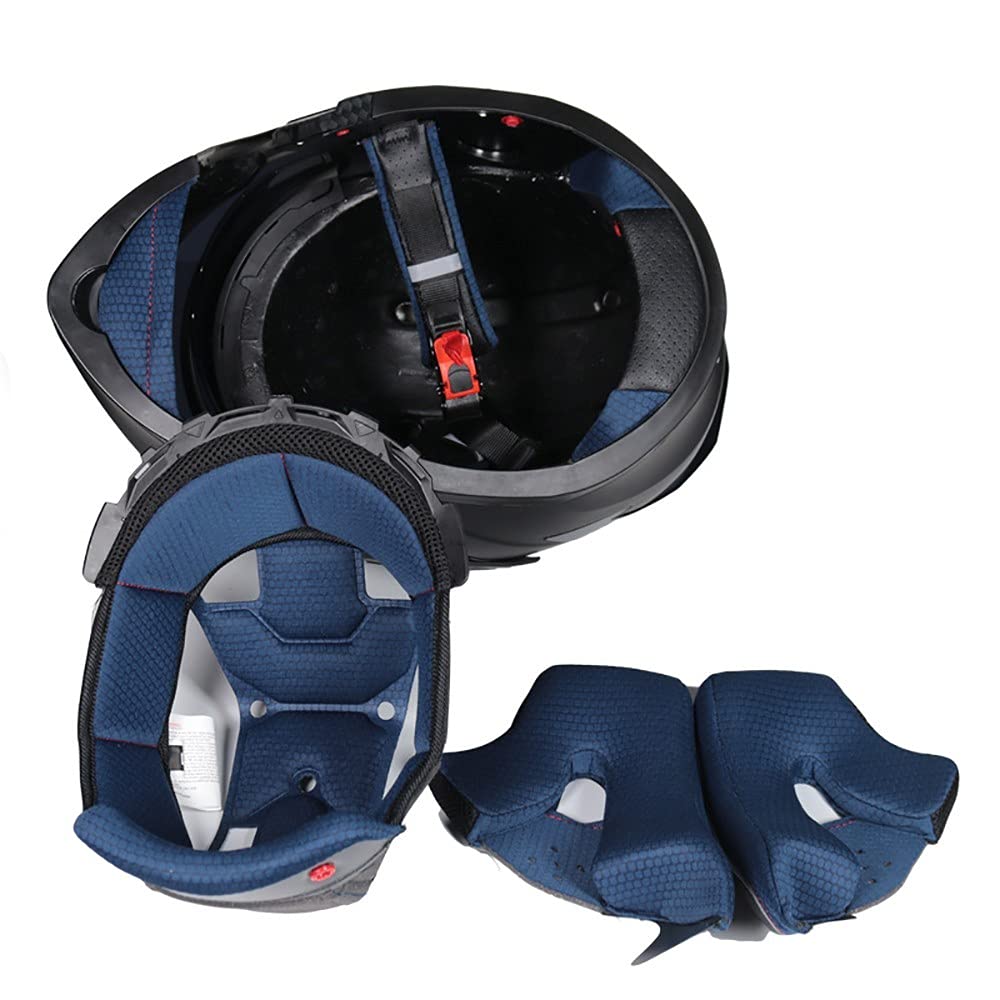 Casco De Moto Modular Negro Mate