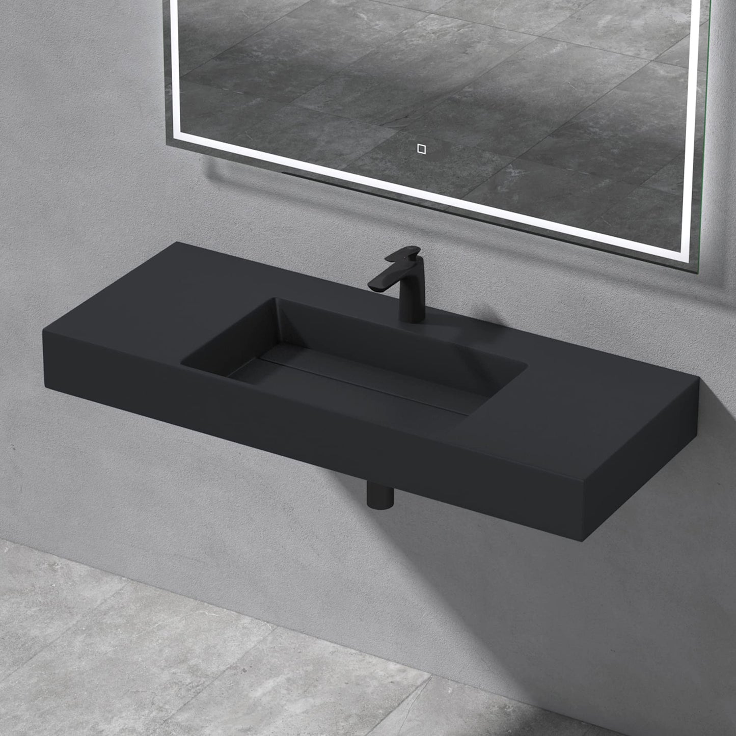 Mai & Mai Lavabo Negro Antracita Mate