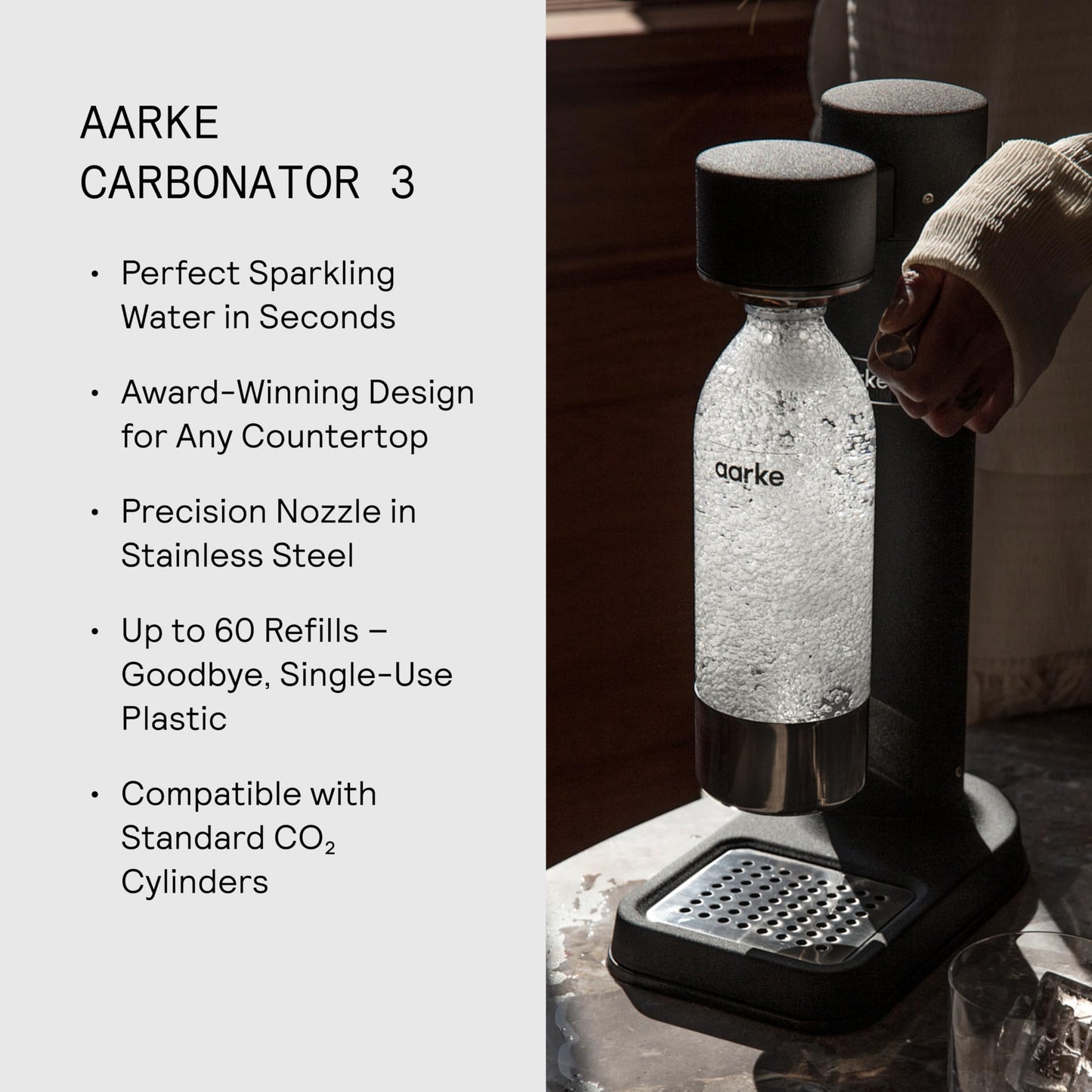 Aarke Carbonator 3 Negro
