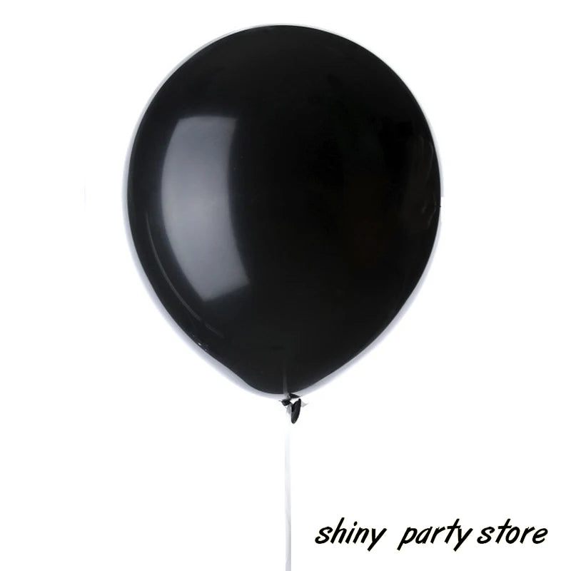 Globos de látex negro