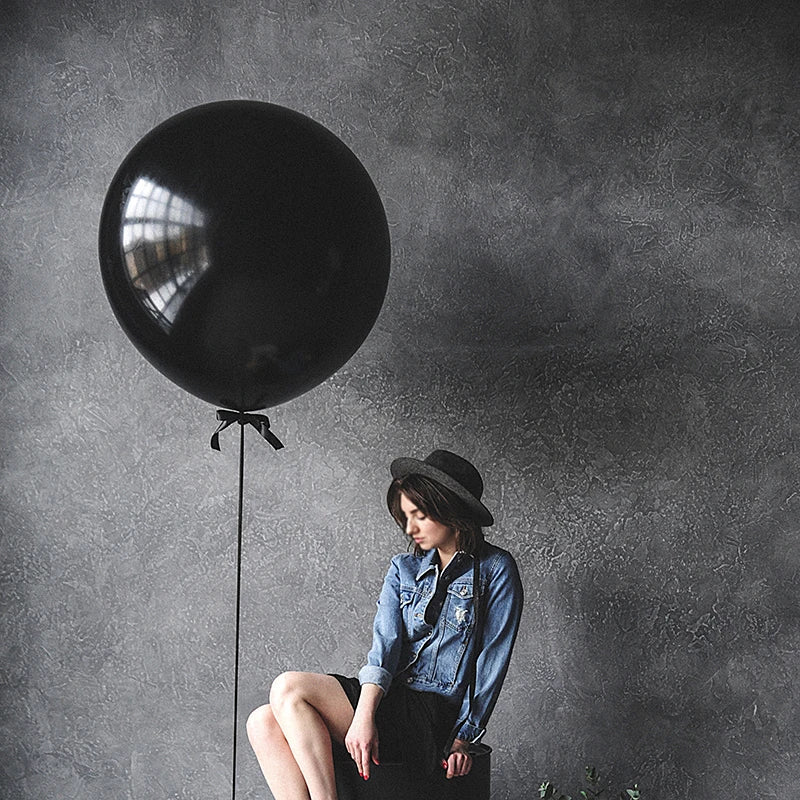 Globos de látex negro