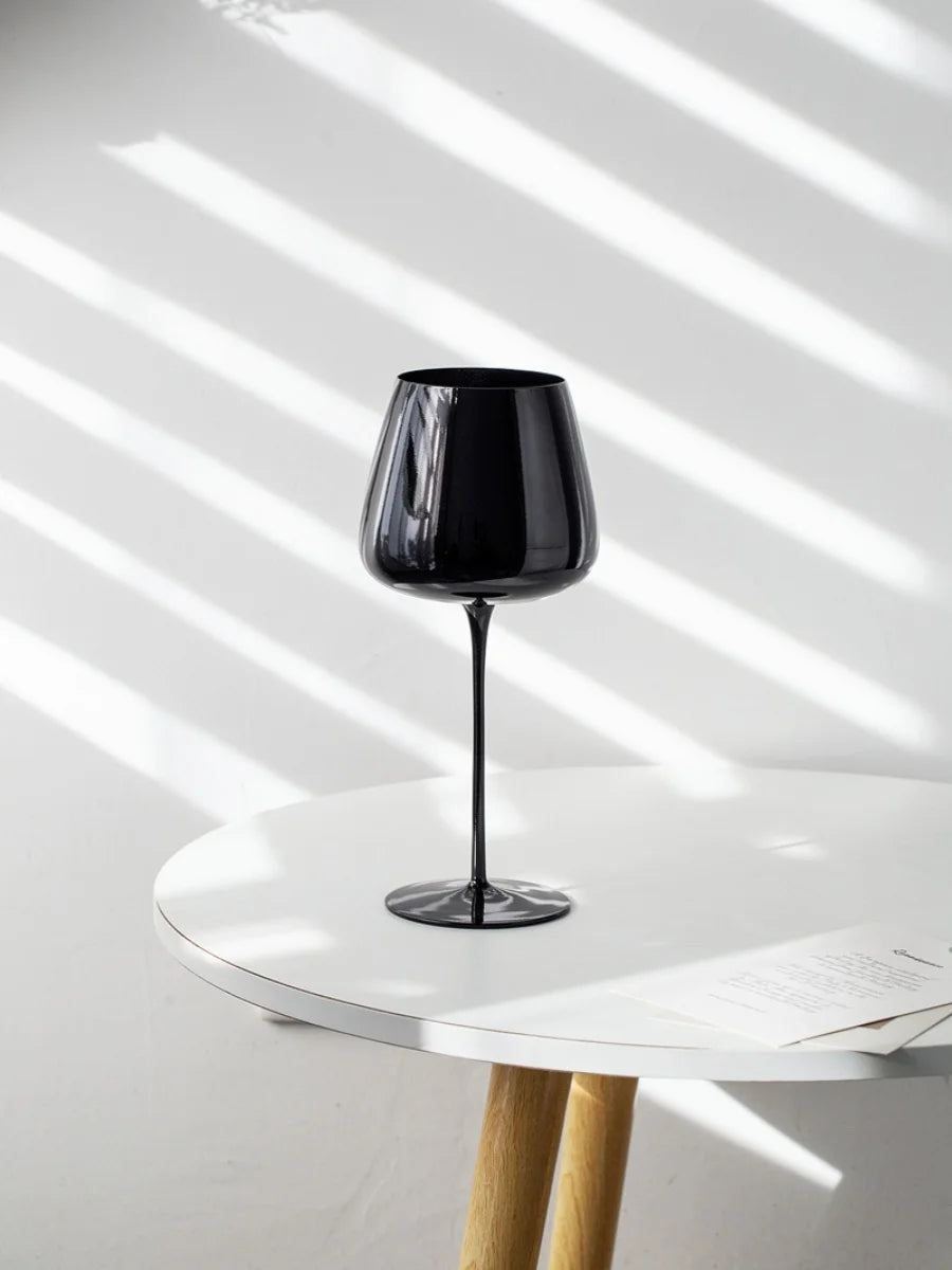 Copas de vidrio negro